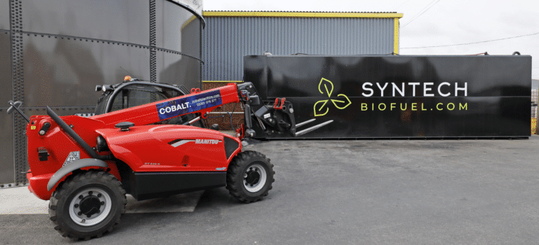 Cobalt Plant Hire telehander using 100% Syntech ASB.