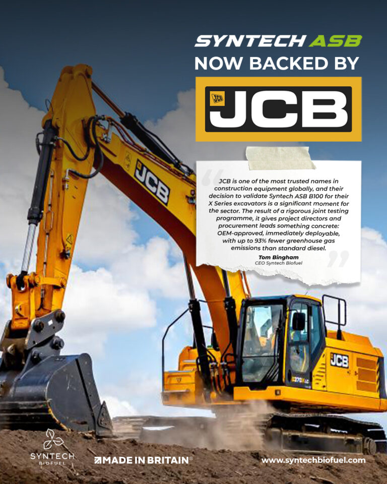 JCB approves Syntech ASB for their X series